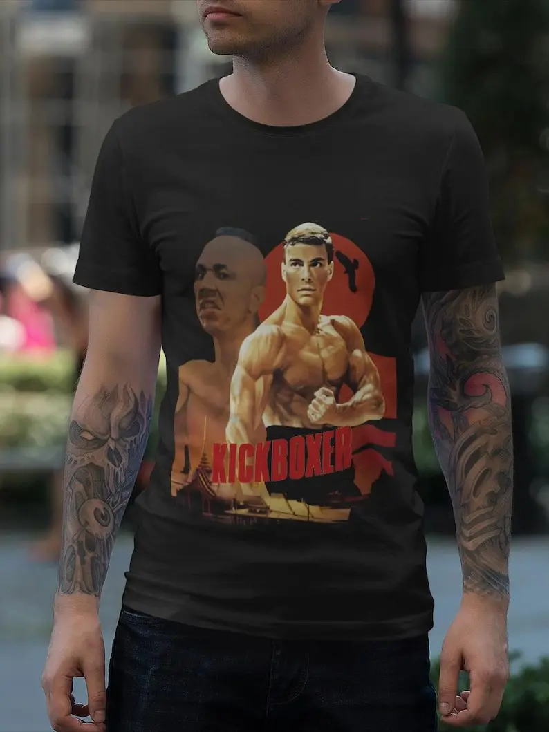Kickboxer Movie Poster Unisex T-Shirt, Van Damme Tee, Martial Arts Film Shirt, Retro Movie Top, Action Cinema