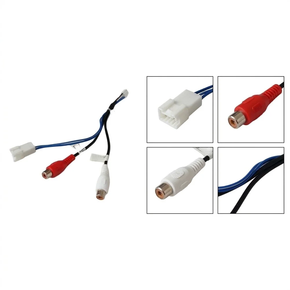 8Pin to For RCA Audio Output Harness Cable for Android Radio Multimedia Integration Direct Fit and Play Design