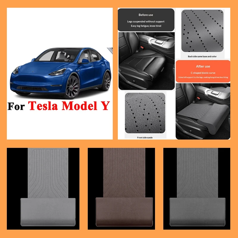 

For Tesla Model Y 2019-2026 Car Seat Leg Support Extension Mat support pad Seat extension leg pad