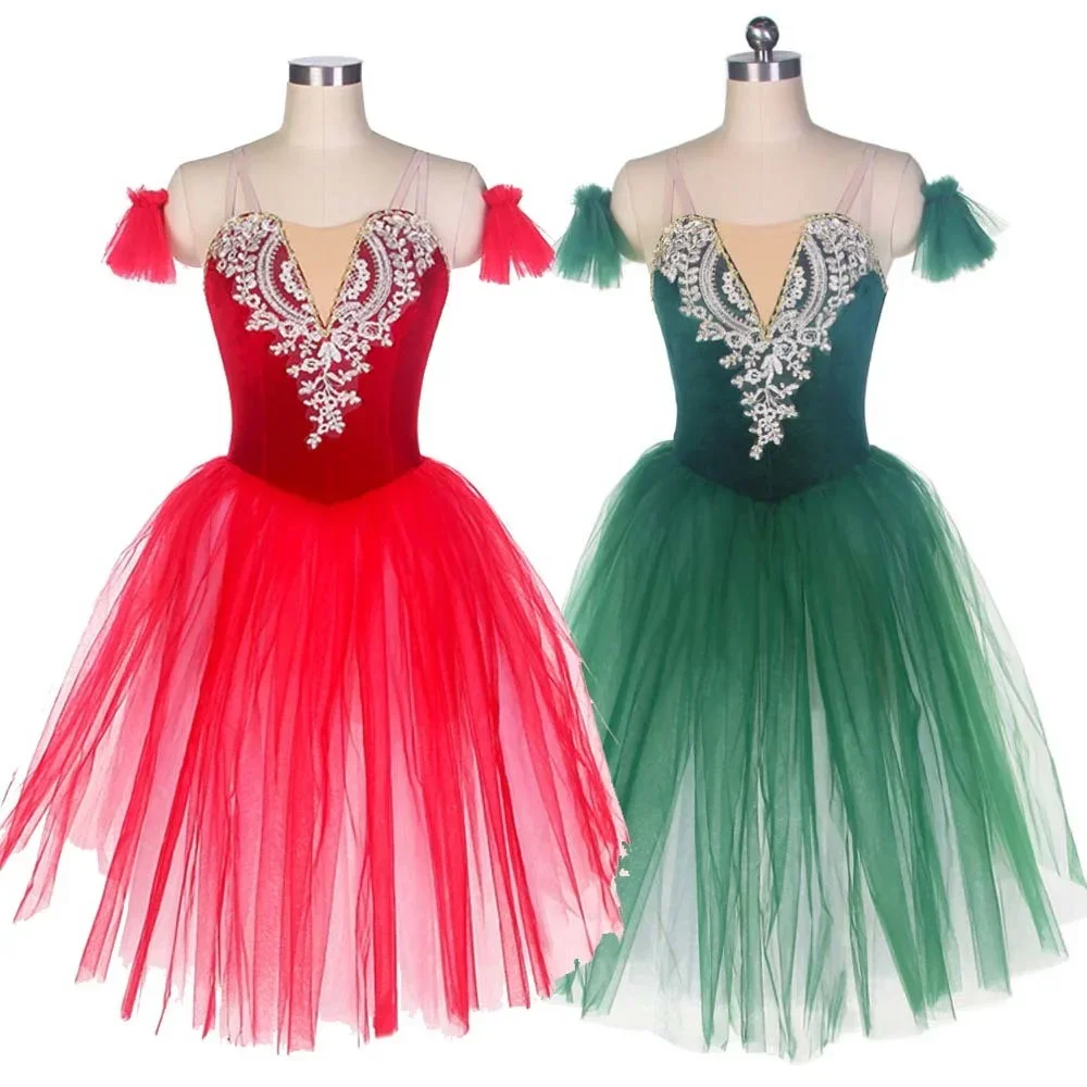 

Classical Dance Costume Modern clothing Ballet Tutu Skirt Swan Lake toddler Girl Kids Women Ballerina Long Dress competition