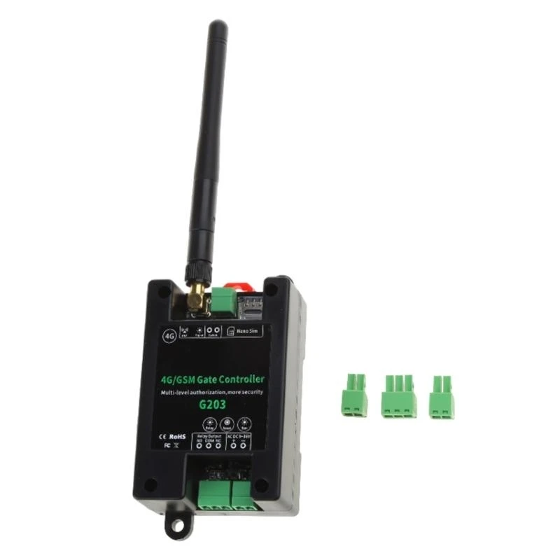 

K0EA Gate Opener G203 Gate Controller Access Controller Remote Control Switch Support 2G/3G/4G Input Voltage DC9V-36V