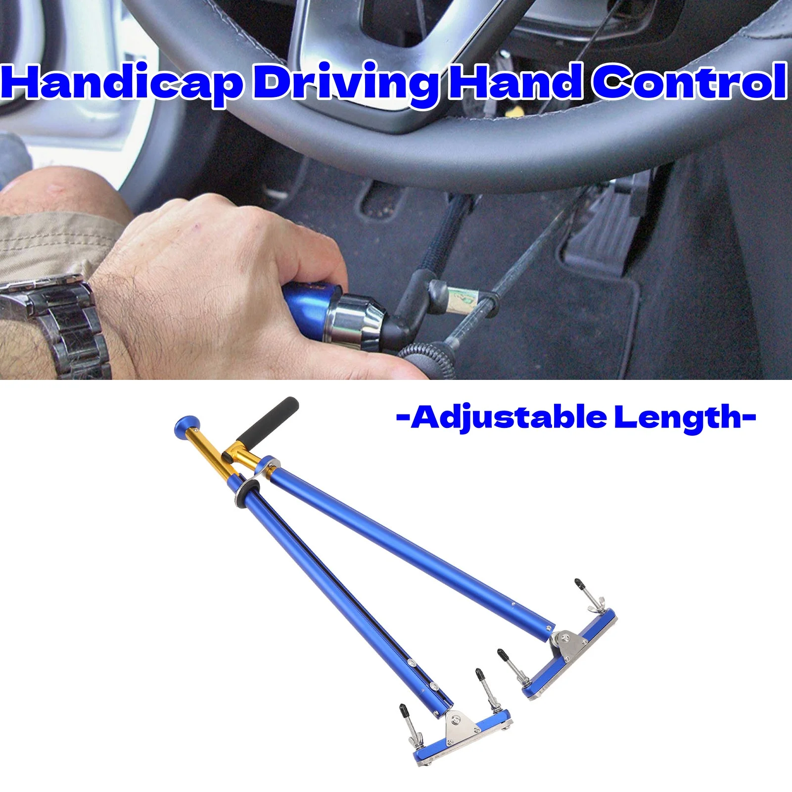 Handicap Driving Hand Control Safer Driving Car Hand Control for Automatic  Vehicle for Brake Accelerator Pedal