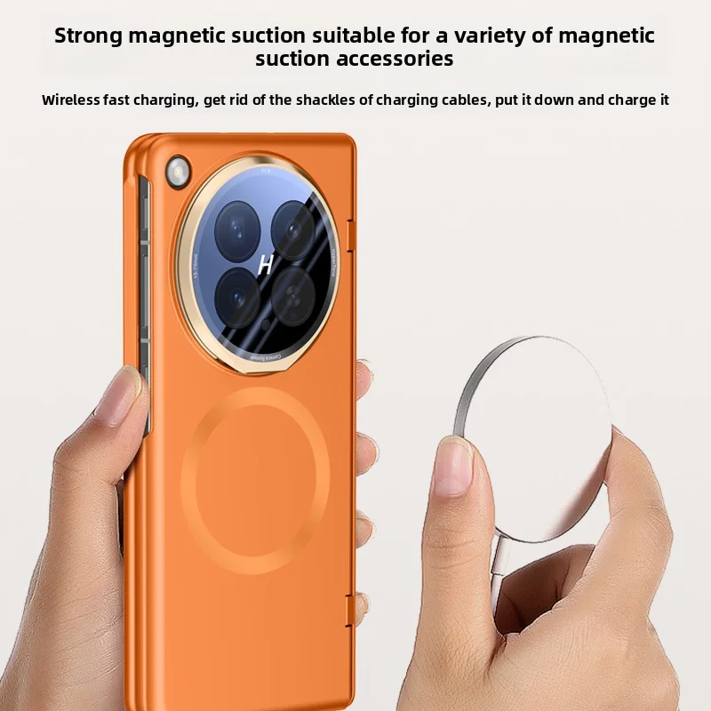 Etui na OPPO Find N6, luksusowe, twarde, z magnetycznym Magsafe, z podstawką na obiektyw, ochronne etui na tył telefonu, pełna osłona na telefon Find N6. — zdjęcie produktu 2