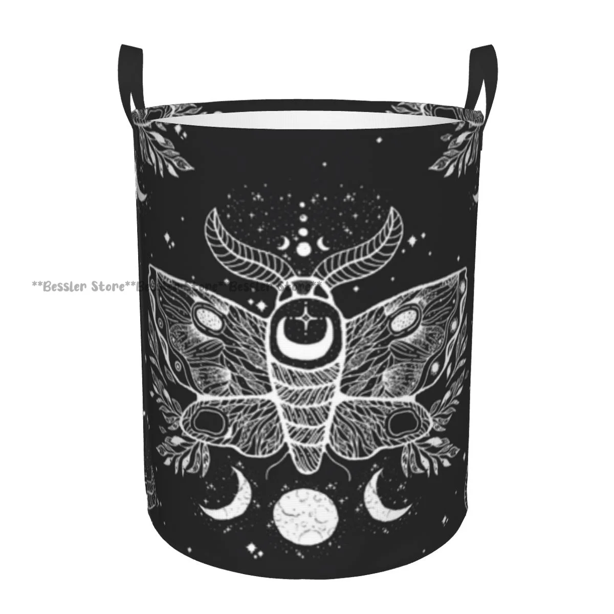 Moth Butterfly Mystic Waterproof Storage Bag Household Dirty Laundry Basket Folding Clothes Organizer