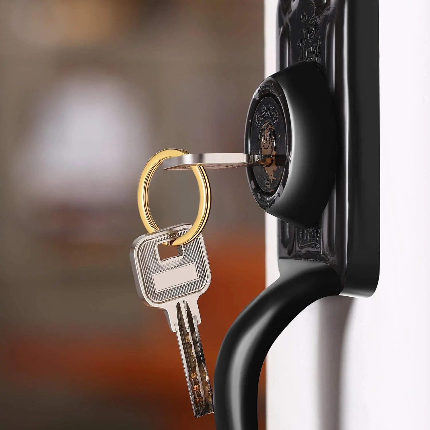 10pcs Golden Stainless Steel Key Rings 25/30mm Round Flat Line Split Rings Keyring for Jewelry Making Keychain DIY Findings - Image 2