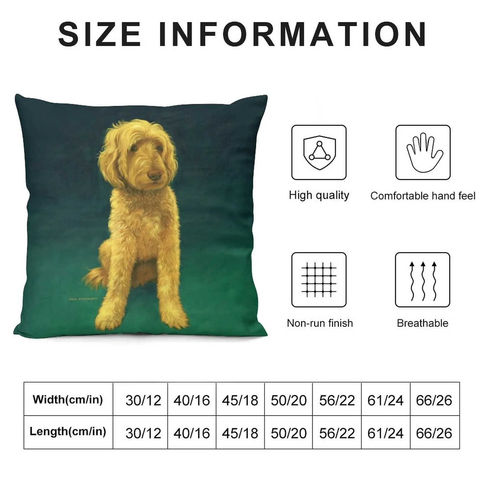 Golden-Doodle-Whoodle Throw Pillow Cushion Cover For Sofa autumn decoration Cushions Cushions Cover pillow