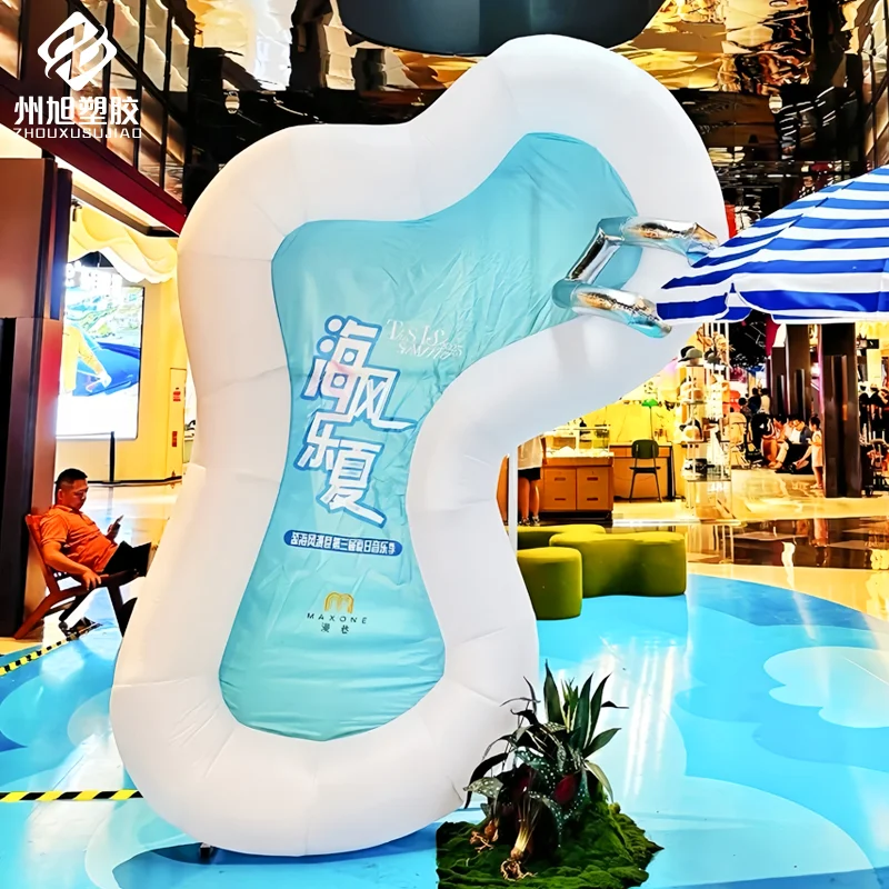 Modelo de ar inflável para piscina - um adereço promocional e decorativo para atividades em shopping centers, praias e parques aquáticos