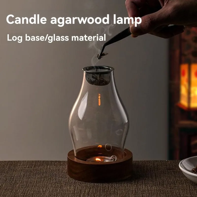 ABRU-Vintage Style Aromatherapy Lamp Set-Large Size In Heat-Resistant Glass, Transparent Version Included