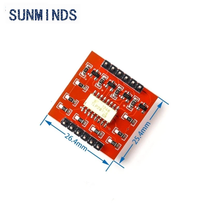 TLP281 4 CH 4-Channel Opto-isolator IC Module For Arduino Expansion Board High And Low Level Optocoupler Isolation 4 Channel