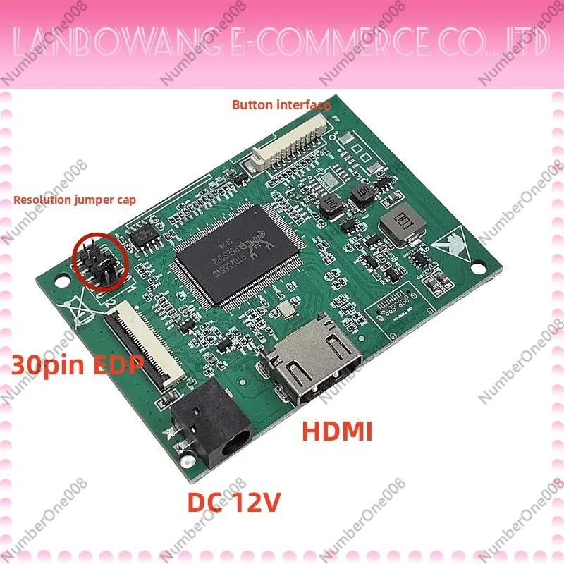 Program Free Universal HDMI to eDP Driver Board for 10 to 17.3 Inch LCD Display Panel