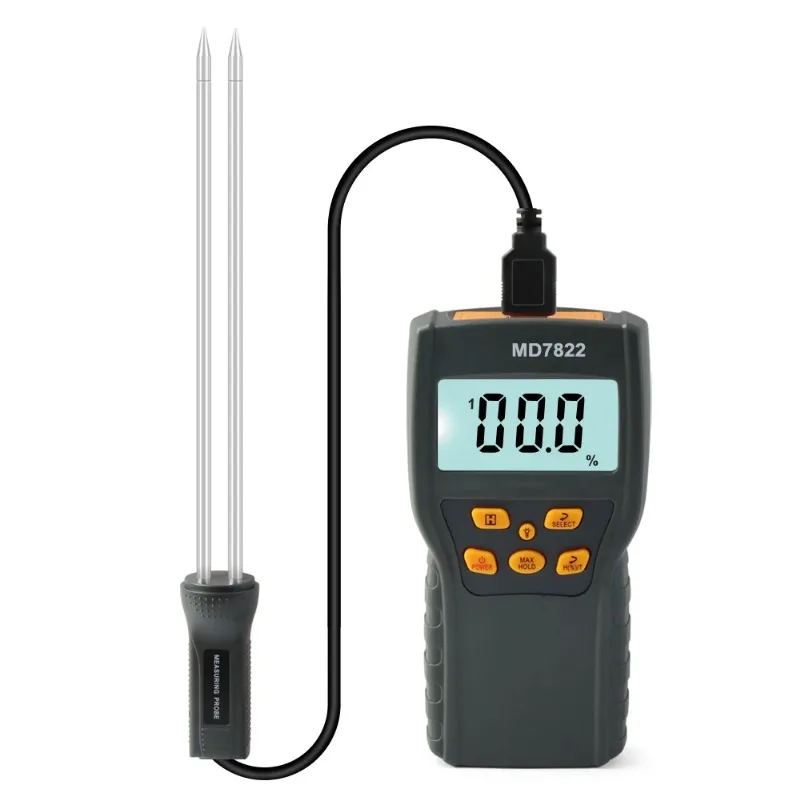 

Digital LCD Grain Moisture Meter Humidity Tester Thermohygrometer Moisture Testing Tool for Wheat Paddy Corn Rice Thermometer