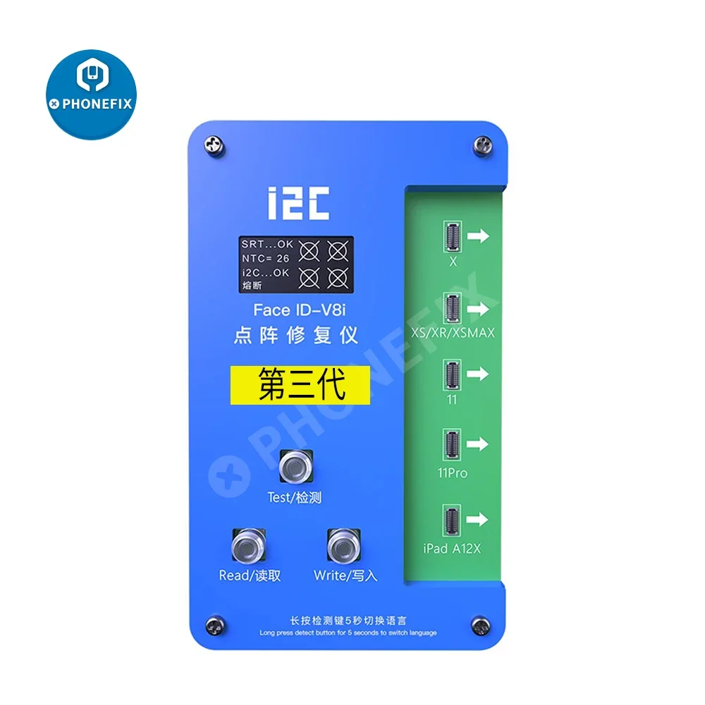 i2C IFace-V8i 3rd Face ID Dot Matrix Cable Dot Projector Flex Cable For iPhone X-12Pro Max Face ID Not Working Fix Programmer