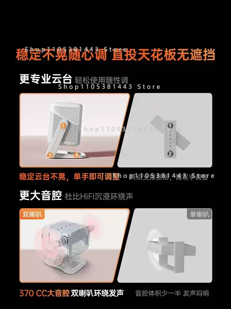 Home Ultra High Definition Bedroom Wall Wireless Projector International Version N1S 4K Projector