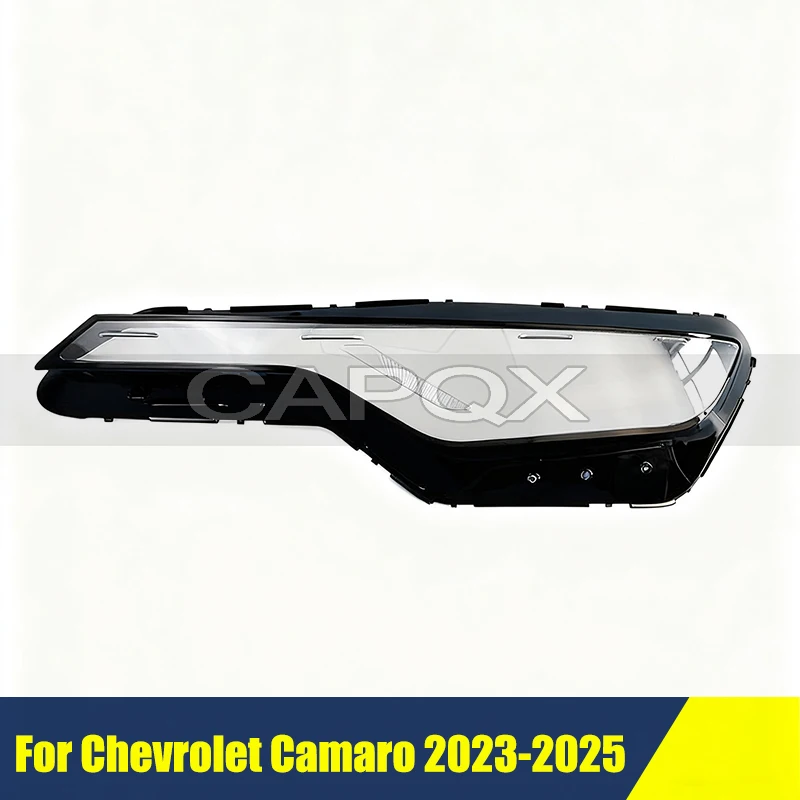 

Front Bumper Headlight Cover For Chevrolet Camaro 2023-2025 Cover Shell Shade Head Lamp Glass Head Light Lens Caps
