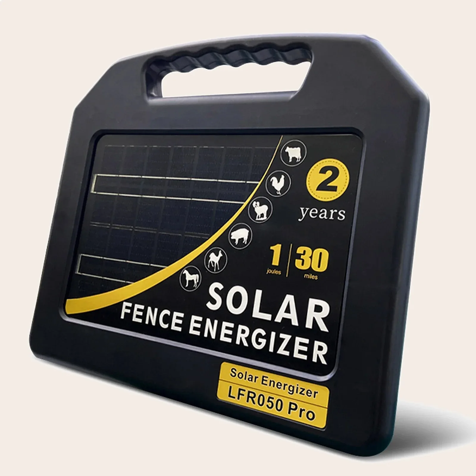 48KM Solar Fence Energizer High Voltage Pulse Controller Anti-Theft Livestock Cattle Farm Tool