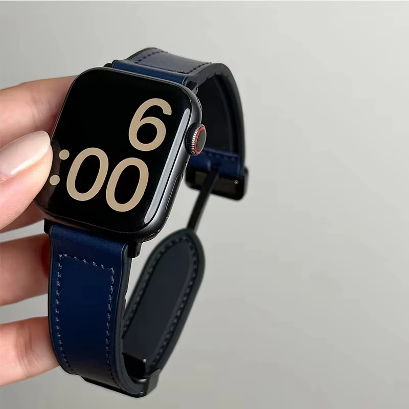 Echtes Lederarmband für Apple Watch Band 11 46 mm 42 mm 44 mm 40 mm 45 mm 41 mm Armband iWatch Serie 10 9 8 7 SE3 Ultra 3 2 49 mm