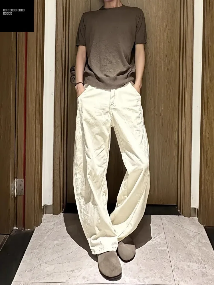 

Мужские джинсы Cleanfit American Sle Knife, удлиненные, прямого кроя, рабочие брюки цвета хаки, с высокой талией, прямой силуэт