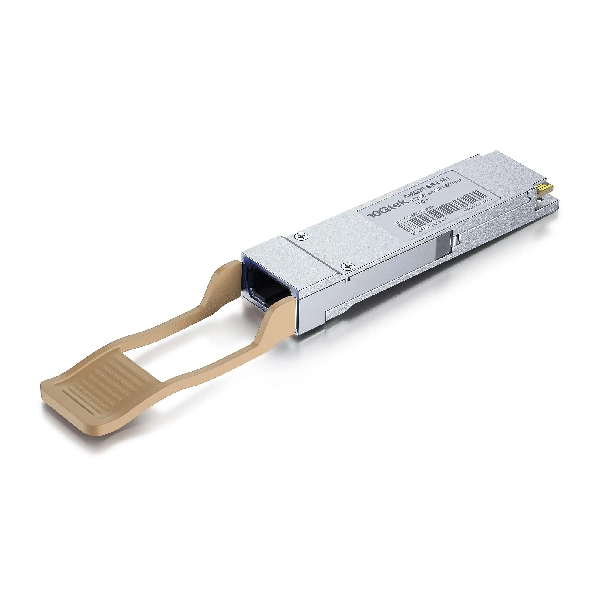 10Gtek QSFP28 100GBASE-SR4 Transceiver, 100G MPO MultiMode Optical Fiber Module for Cisco, Arista, Mellanox, 850nm, DDM, 100m