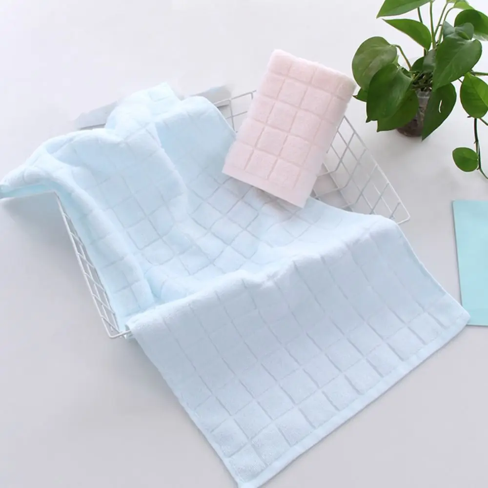 Serviette de bain épaisse en coton pour cheveux secs, serviette de visage de luxe, serviette de sport douce simple, ménage, 34x72cm