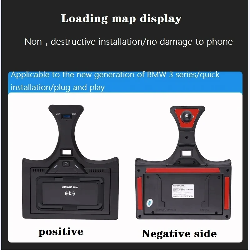 FOR BMW 3 Series G20 G28 4 Series With NFC Card Key Car Wireless Charger Fast Phone Charging Plate Accessories 2020 2021 FOR LHD