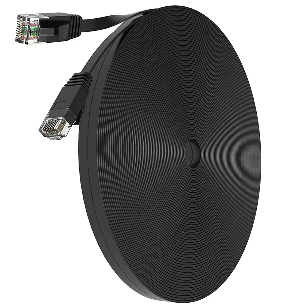 CAT6 Ethernet Cable Flat UTP Network Cable 50M RJ45 Patch LAN Cable Ethernet CAT 6 0.1M 0.2M 0.3M 20M 50M Ethernet Cable CAT 6