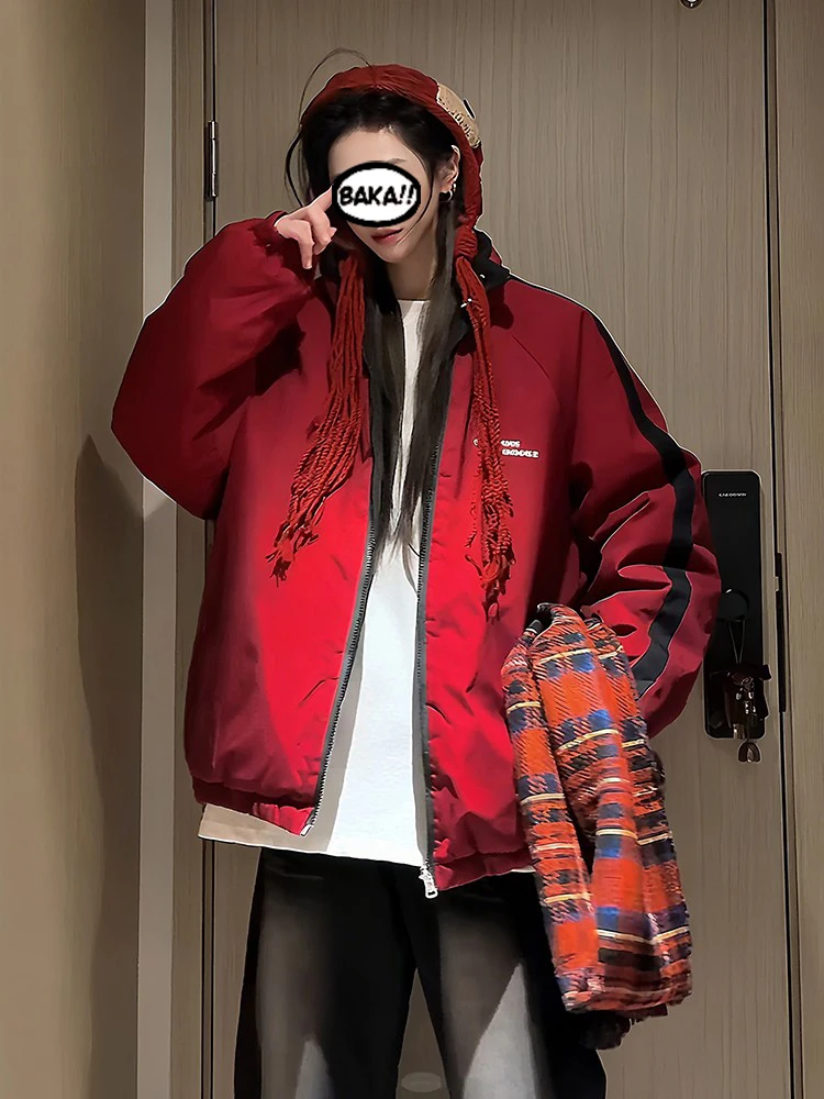 

Cleanfit American Sle ort down Jaet Men's Winter Clothing Bread Sle Stand Collar Workwear Polyester Fiber Coat