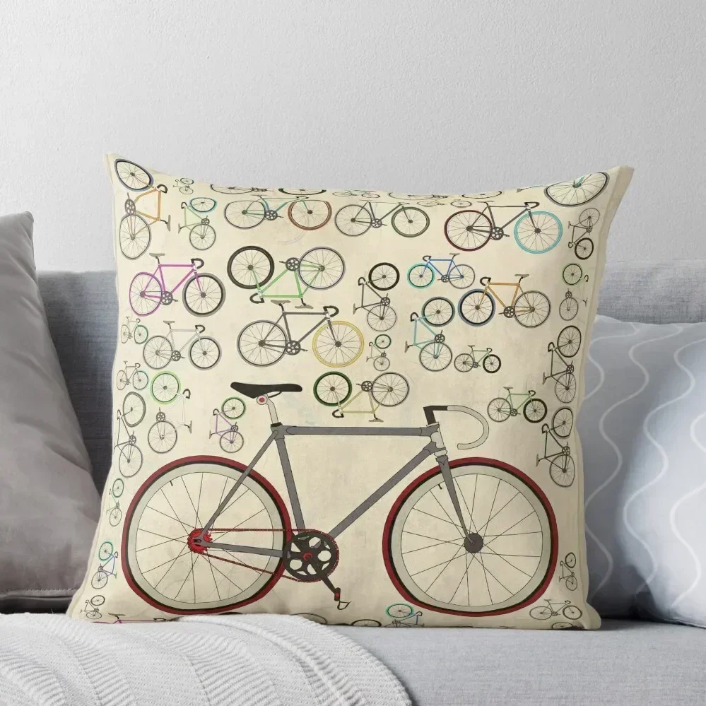 Love Fixie Road Bike Throw Pillow luxury decor christmas pillow case pillow