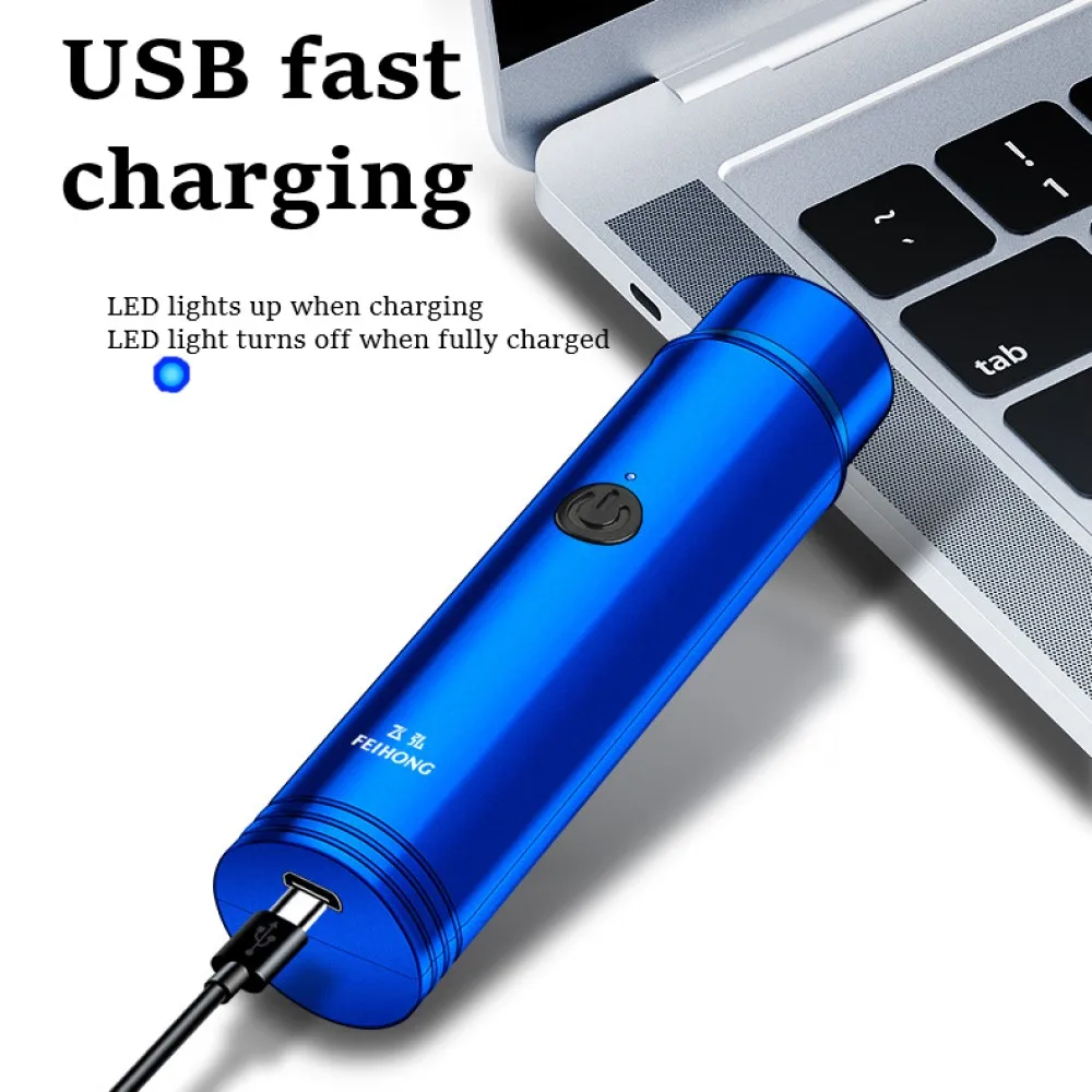 Mini มีดโกนหนวดไฟฟ้าสำหรับผู้ชายมีดโกนหนวดไฟฟ้าแบบพกพามีด Beard USB ชาร์จผู้ชายเครื่องโกนหนวดใบหน้ามีดโกน