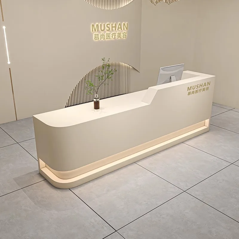 Paint simple clothing store checkout page barber health center beauty salon front desk manicure bar company reception desk