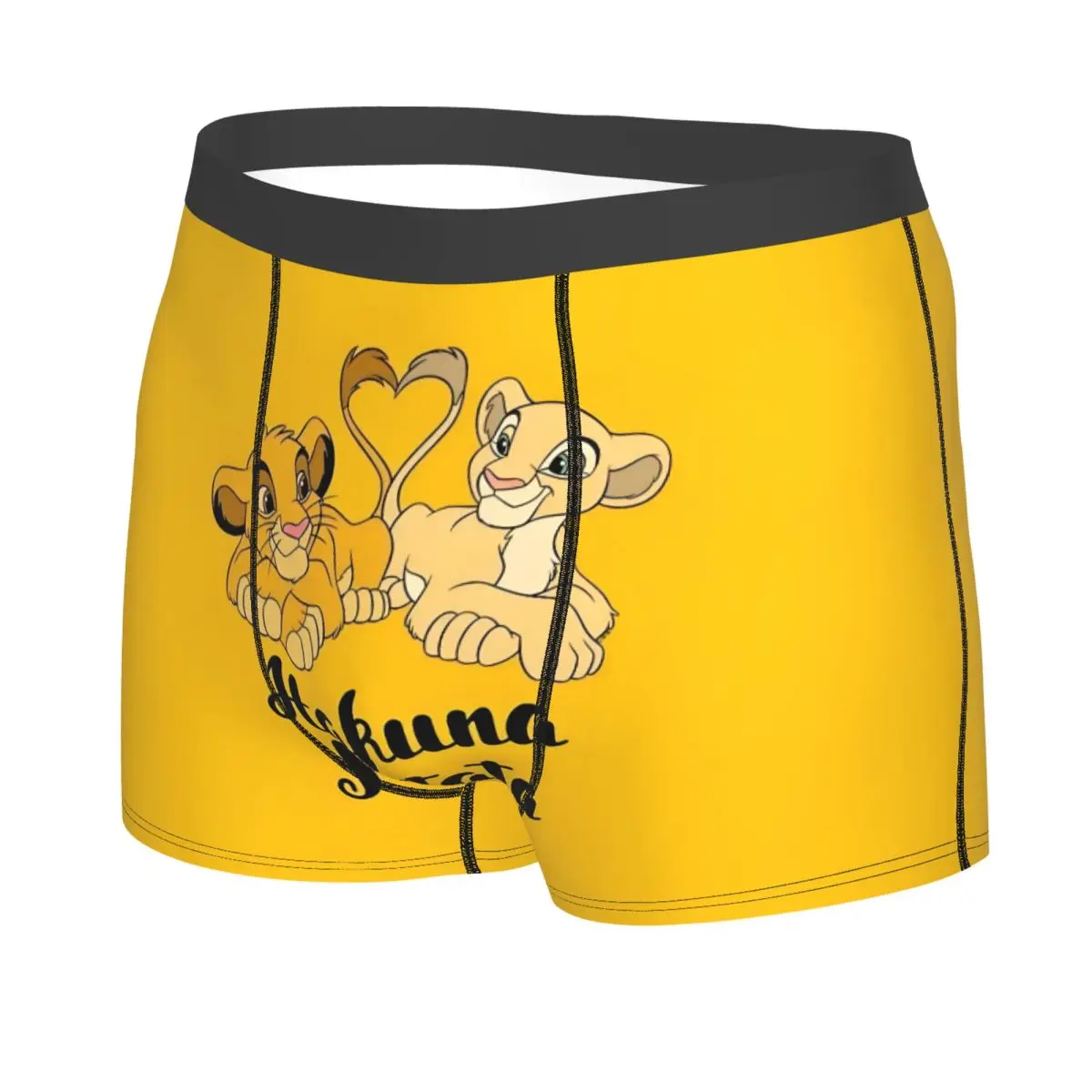 Ropa interior personalizada del Rey León para hombre, calzoncillos Boxer con estampado de Simba Cub, bragas, calzoncillos suaves