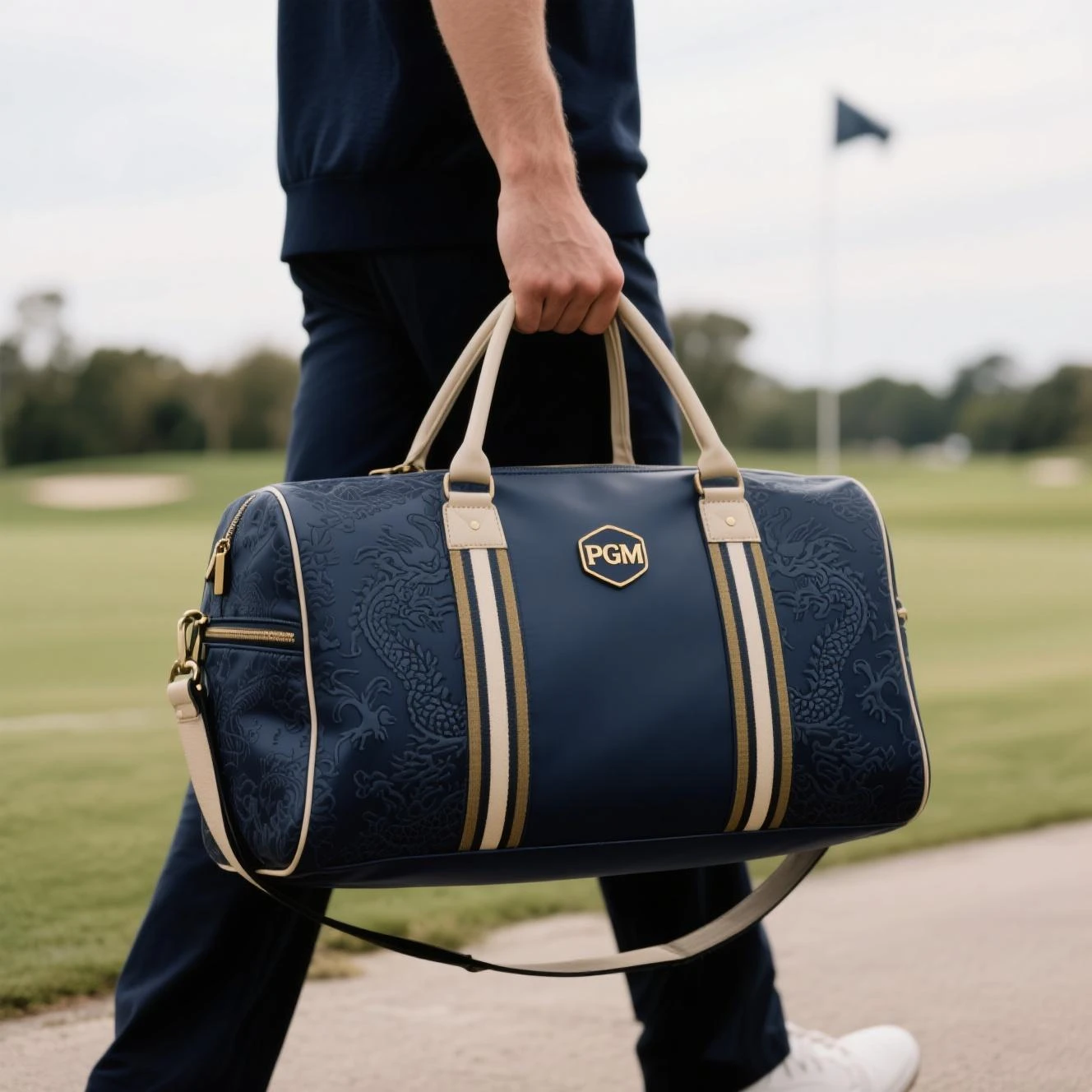Professional Golf Bag Supplier Custom Design Professional Club Bag Waterproof PU Leather Nylon Custom