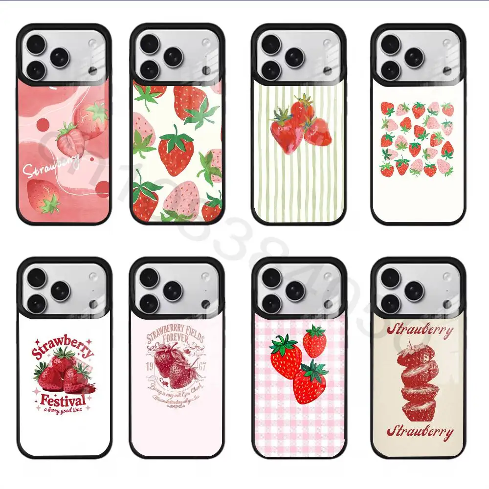 

strawberry For iPhone 17,16,15,14,13,12,11,Pro,Max,Plus,Mini,SE4,E Magnetic For Magsafe Wireless Phone Case
