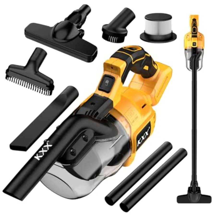 

Беспроводной пылесос для аккумулятора Dewalt 20V, 5-в-1, ручной электрический пылесос с мощным двигателем 500 Вт, 46 CFM, портативный ручной пылесос