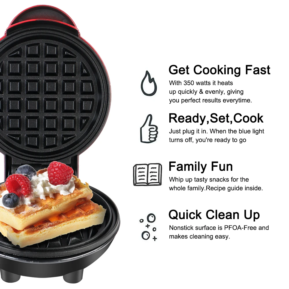 Mini Electric Waffles Maker Bubble Egg Cake Oven Breakfast Waffle Molds Egg Cake Oven Pan Eggette Machine Mini Waffle Pot