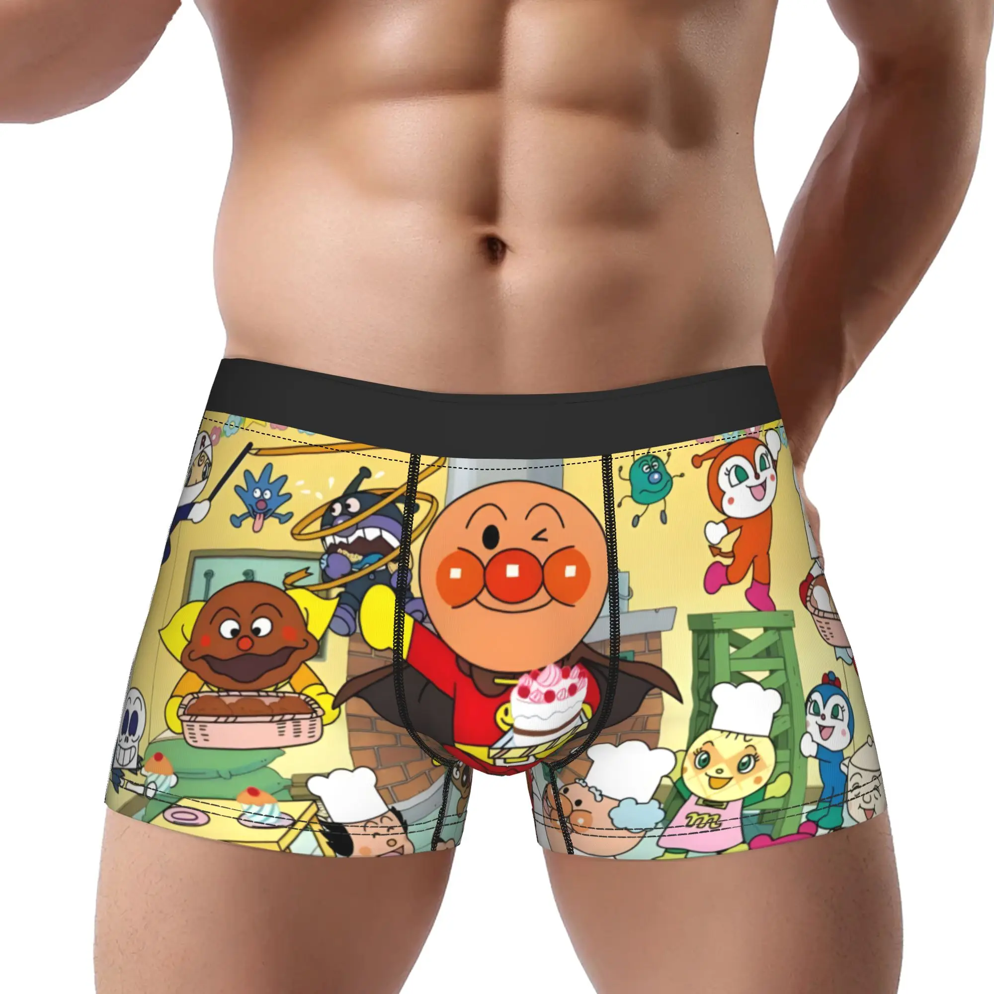 

1piece Anpanman Birthday Party Underpants Breathbale Panties Man Underwear Print Shorts