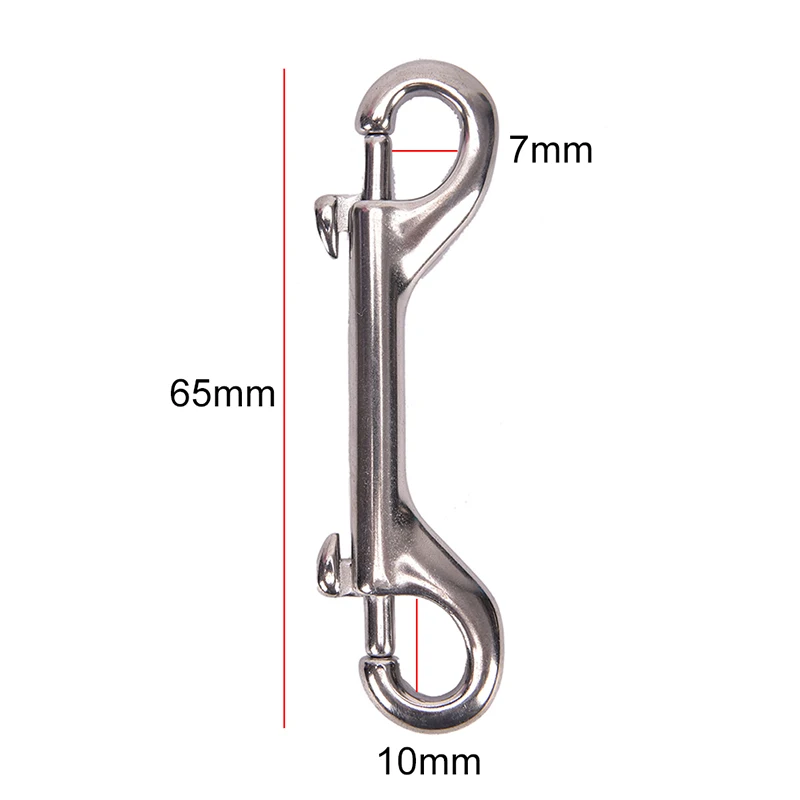 Double Ended Scuba Diving Hook Stainless Steel Eye Bolt Snap Hook Quick Draw Link Carabiner 65mm 90mm 100mm 115mm Snap Hook Clip