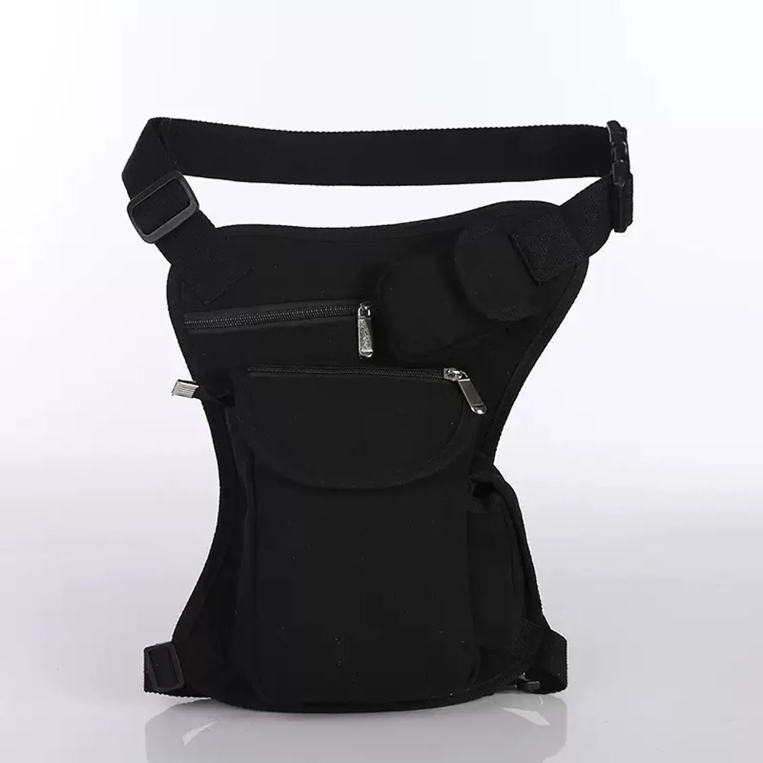canvas-outdoor-travel-waist-bag-for-men-and-women-tactical-military-motorcycle-multi-pocket-leg-bag-black