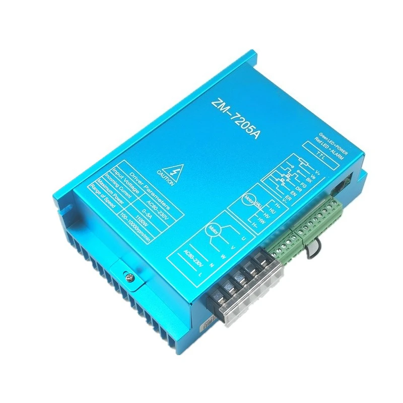 ZM-7205A 310V High Voltage High Power DC Brushless Motor Driver 220V AC Max 5A 1100W BLDC with Handheld Intelligent Setting Unit