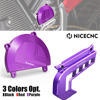 NICECNC For 2025 2024 Stark Varg EX Left Large Motor Cover Sprocket Cover Chain Guard Kit For STARK VARG MX Electric Dirt Bike