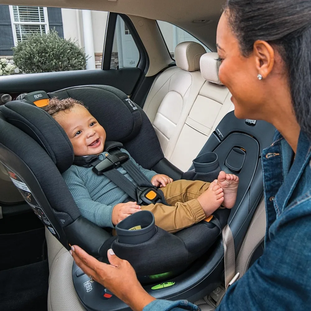 Fit360 ClearTex Rotating Convertible Car Seat with 360 Degree Rotation for Rear-Facing and Forward-Facing Usage