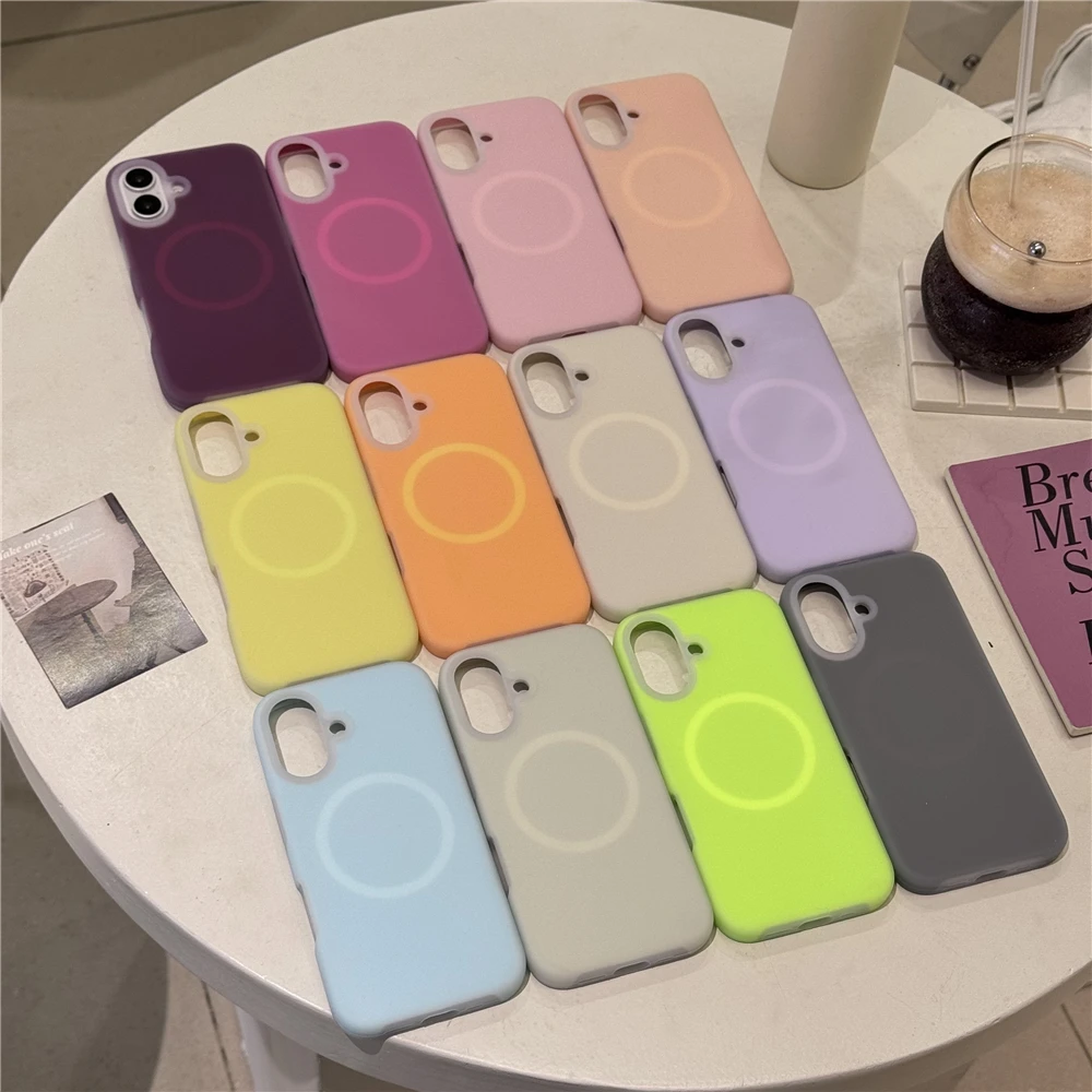 Vloeibare Siliconen Candy Jelly Voor Magsafe Magnetische Case Voor iPhone 17 12 13 14 15 16 Pro Max Plus dikker Schokbestendige Bumper Cover