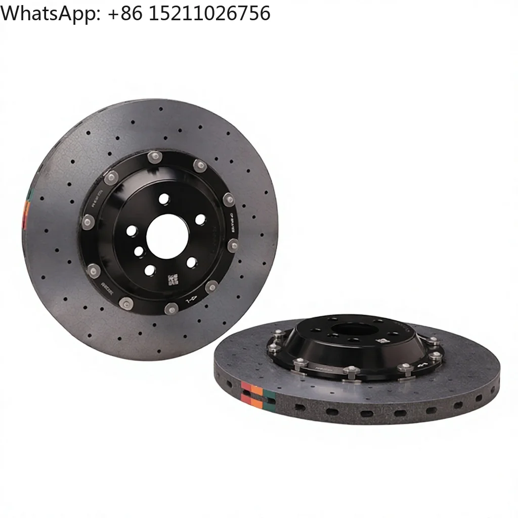 Custom Size Front Rear Carbon Ceramic Brake Disc 380MM Ceramic Rotor with 6/4 Pot Brake Caliper for Audi Q5 RSQ5 8R FY 2009-2017