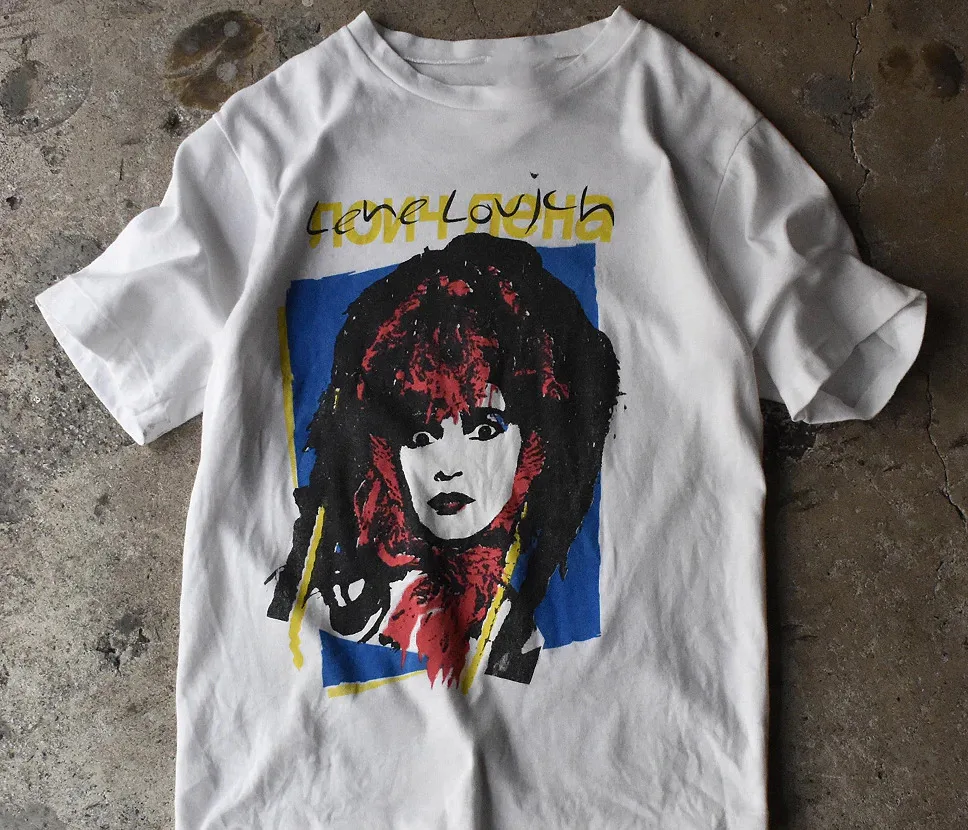 Vtg Lene Lovich Music Star Cotton White Full Size T Shirt Mm1416