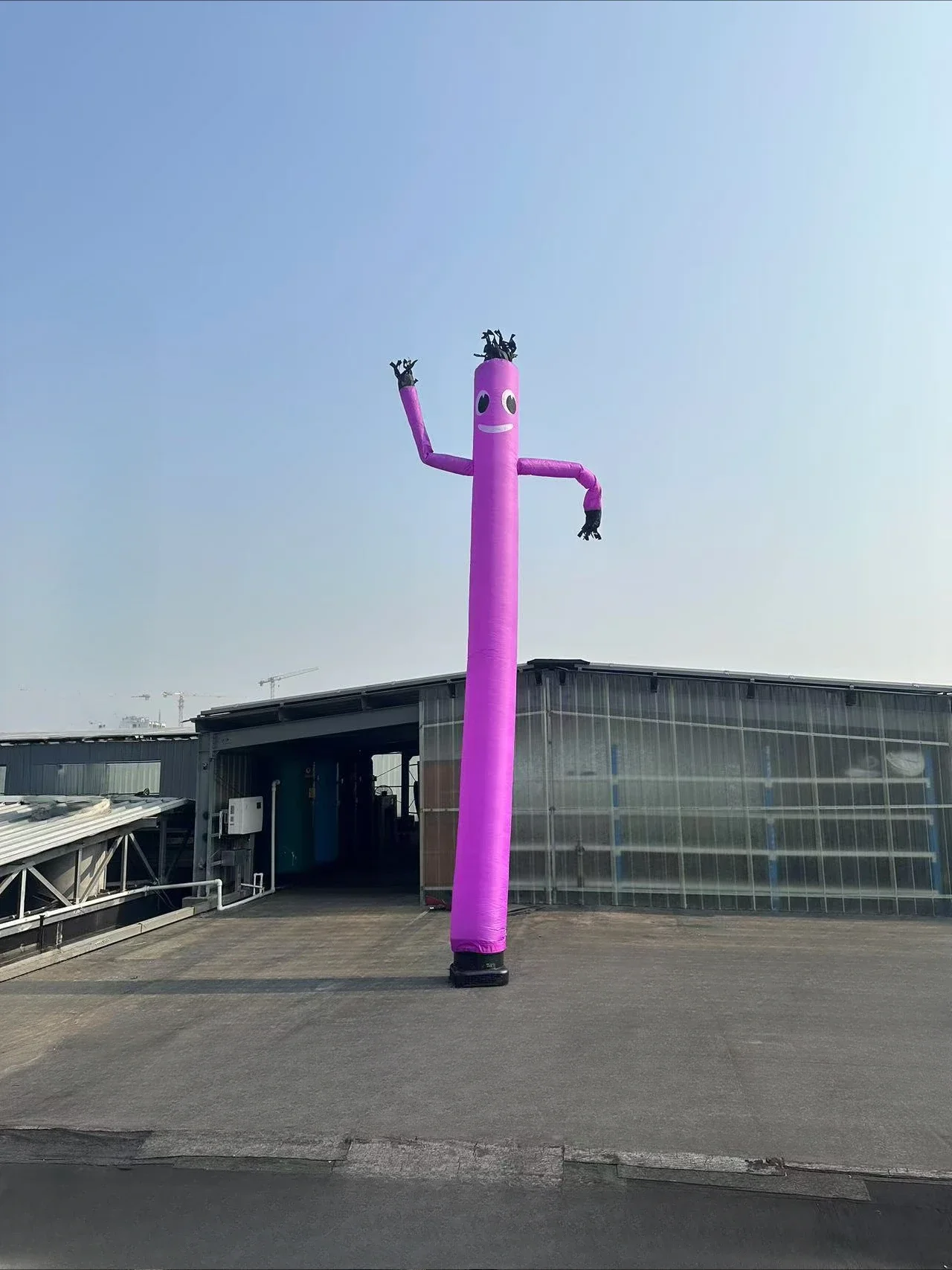 20FT Air Dancer Sky Dancer Inflatable Tube Puppet, Wind Height 45CM, Outdoor Advertising (Purple) Wedding Decoration Decor