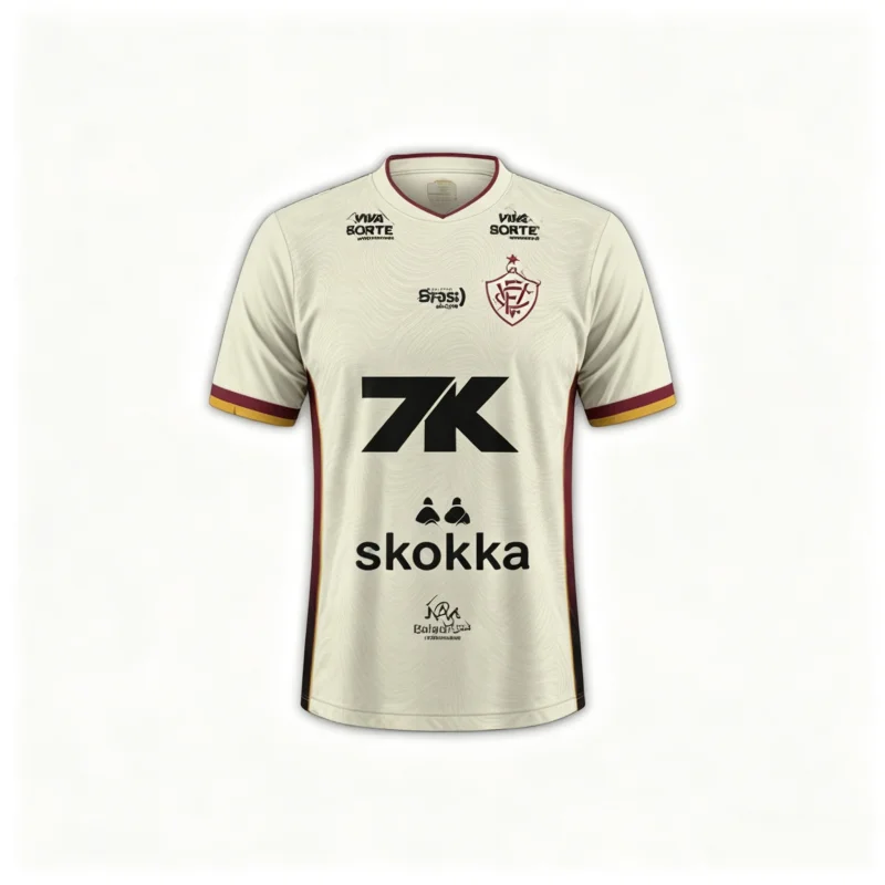 2026-27 Neues Vitória Fußballtrikot Sportlich Atmungsaktiv 3D-Gedruckt Schnelltrocknend Herren Damen T-Shirt Unisex Fangeschenk Familien- und Kinder-T-Shirts – Detail 4