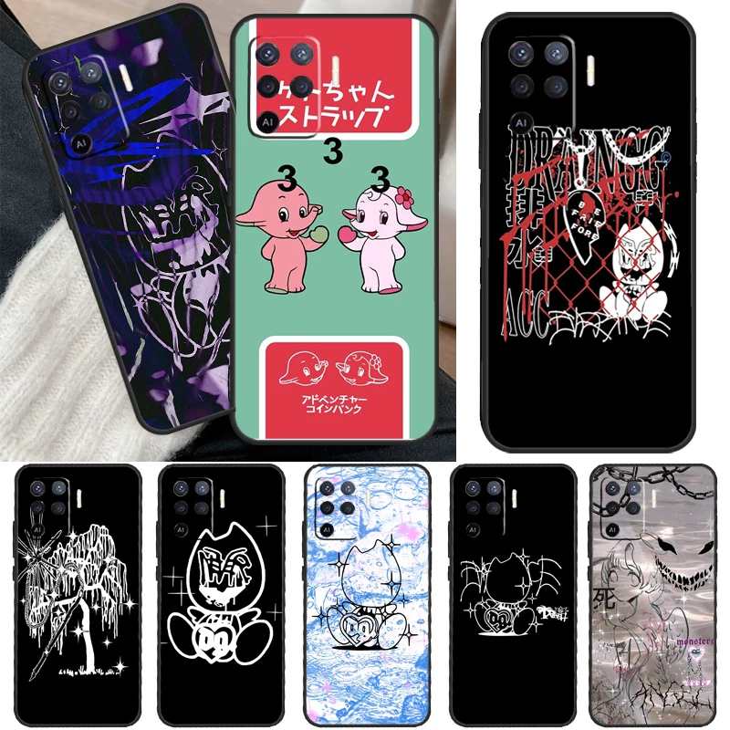 Drain Gang Cover For OPPO A15 A16 A3S A5S A52 A72 A94 A74 A54 A83 A91 A93 A31 A5 A9 2020 A53 S Case