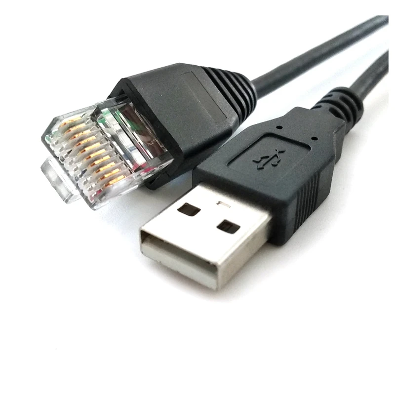 USB To RJ50 Console Cable AP9827 for Smart UPS 940-0127B 940-127C 940-0127E with Molded Strain Relief Boot,1.8M