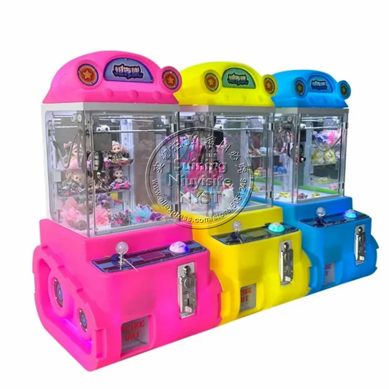 Shopping Malls Mini Crane Claw Catch Plush Stuffed Animal Toy Doll Machines Coin Operated Arcade Game Candy Gift Vending Machine