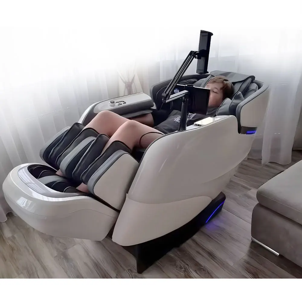 GUOHENG Luxury 6d Voice Control Electric Massage Chair zero Gravity SL Electric Massage Sofa with Foot Massage