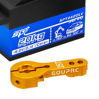 20kg High Torque Servo with Steering Servo Arm Metal Gear Servo for 1/10 RC Car for Tamiya Kyosho On-Road Touring Drift Car/Boat